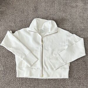 Varley Large White Zip-Up Jacket